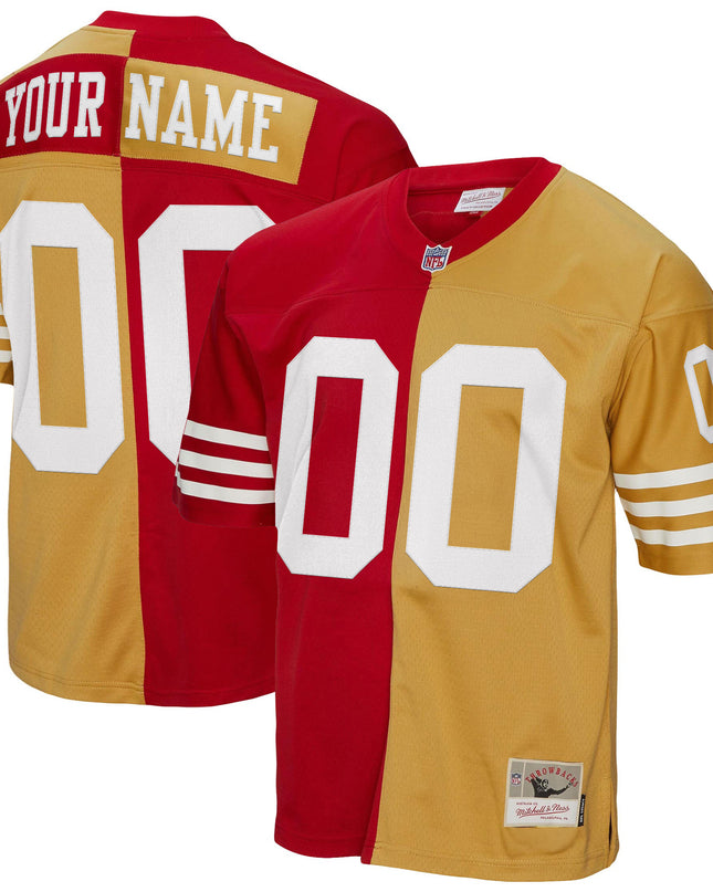 San Francisco 49ers Throwback Player Custom Jersey - All Stitched