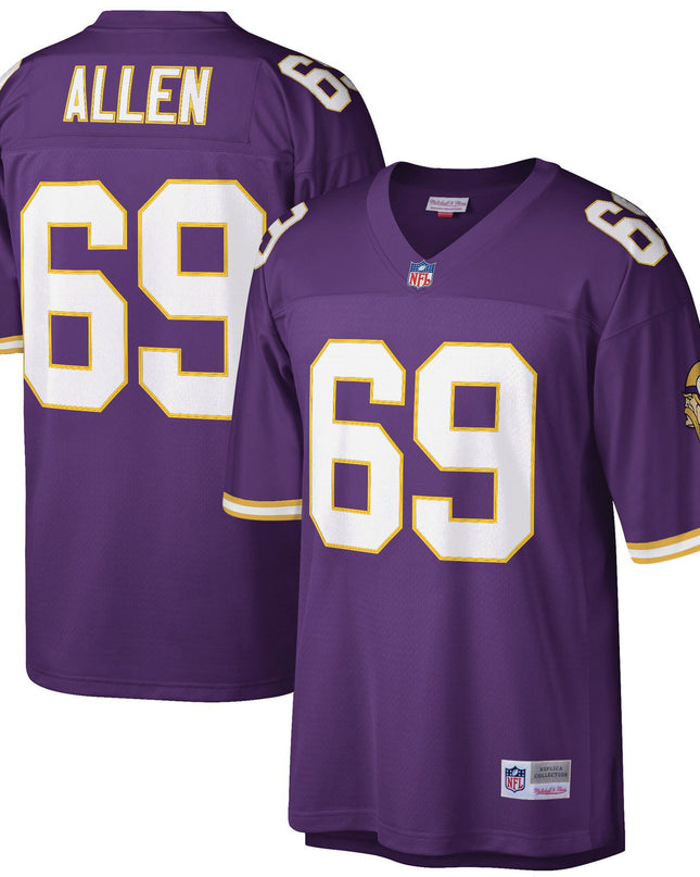 Men's Minnesota Vikings Throwback Player Jersey - All Stitched