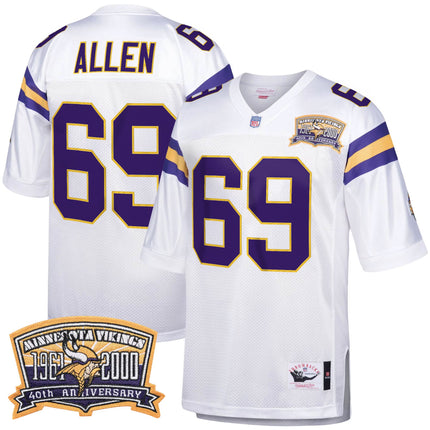 Men's Minnesota Vikings Throwback Player Jersey - All Stitched