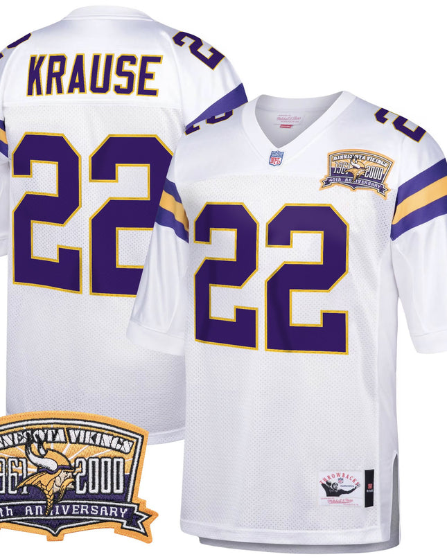 Men's Minnesota Vikings Throwback Player Jersey - All Stitched