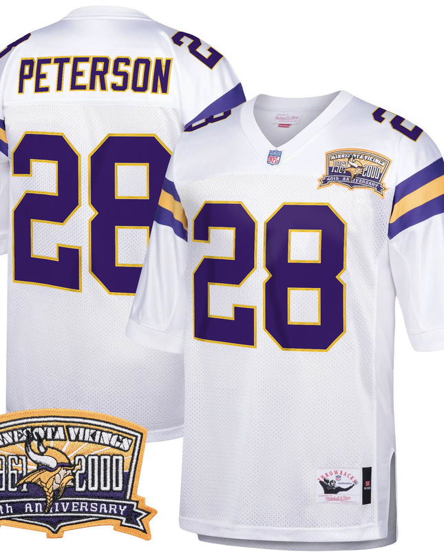 Men's Minnesota Vikings Throwback Player Jersey - All Stitched