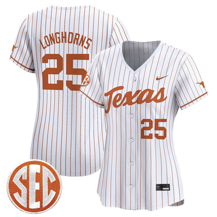 Women's Texas Longhorns 2025 Vapor Baseball Jersey - All Stitched