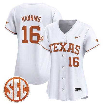 Women's Texas Longhorns 2025 Vapor Baseball Jersey - All Stitched