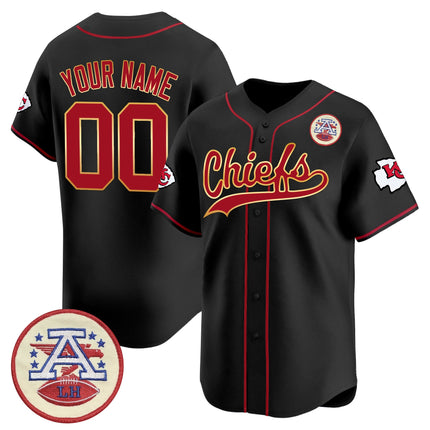 Kansas City Chiefs 2025 Vapor Baseball Custom Jersey - All Stitched