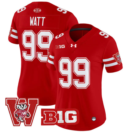 Women's Wisconsin Badgers Throwback Vapor Limited Jersey - All Stitched