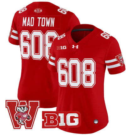 Women's Wisconsin Badgers Throwback Vapor Limited Jersey - All Stitched