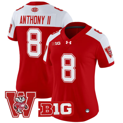Women's Wisconsin Badgers Throwback Vapor Limited Jersey - All Stitched