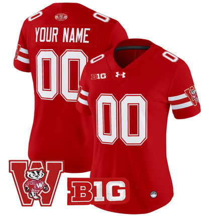 Wisconsin Badgers Throwback Vapor Limited Custom Jersey - All Stitched