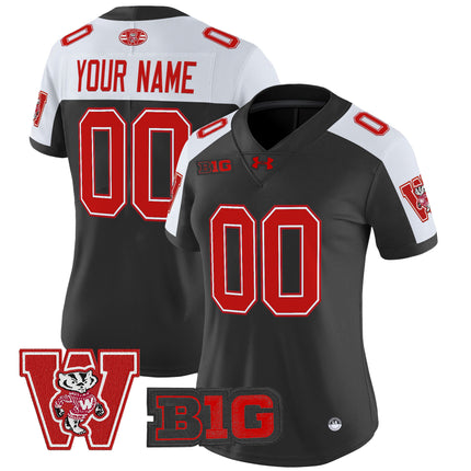 Wisconsin Badgers Throwback Vapor Limited Custom Jersey - All Stitched