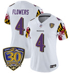 White / Zay Flowers / S