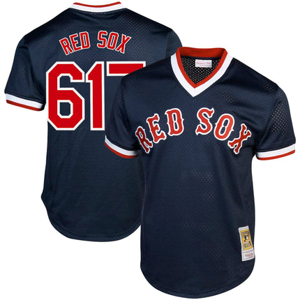 Men's Boston Red Sox Throwback Jersey - Cooperstown Collection - All Stitched