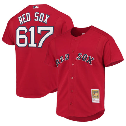 Men's Boston Red Sox Throwback Jersey - Cooperstown Collection - All Stitched