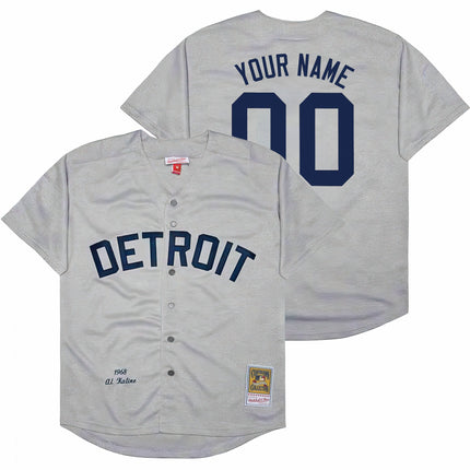 Detroit Tigers Throwback Custom Jersey - Cooperstown Collection - All Stitched
