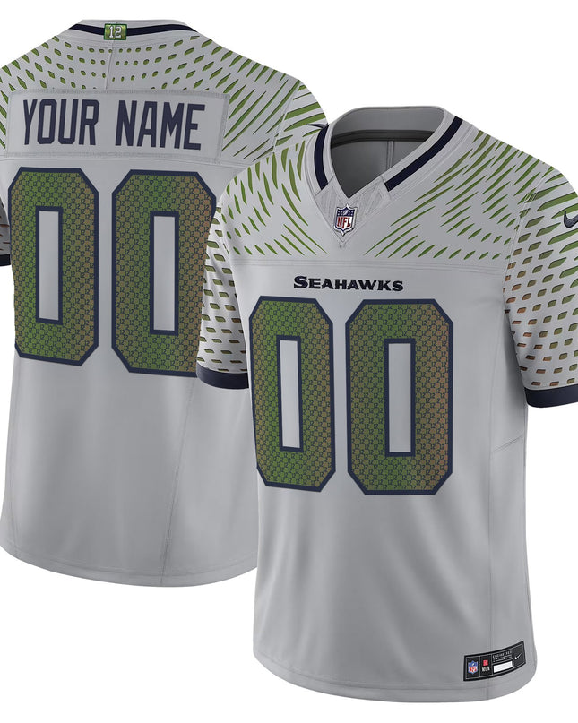 Seattle Seahawks 2025 "Rivalries" Vapor Limited Custom Jersey - All Stitched