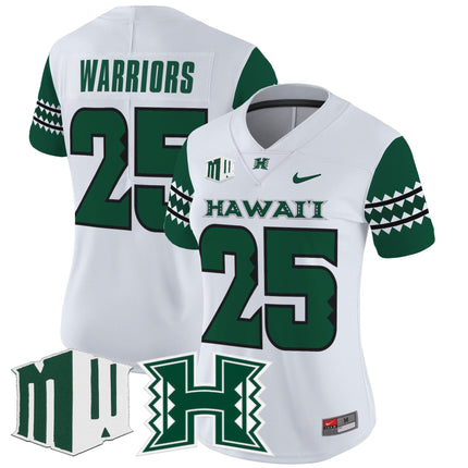 Women's Hawai'i Rainbow Warriors 2025 Vapor Limited Jersey - All Stitched