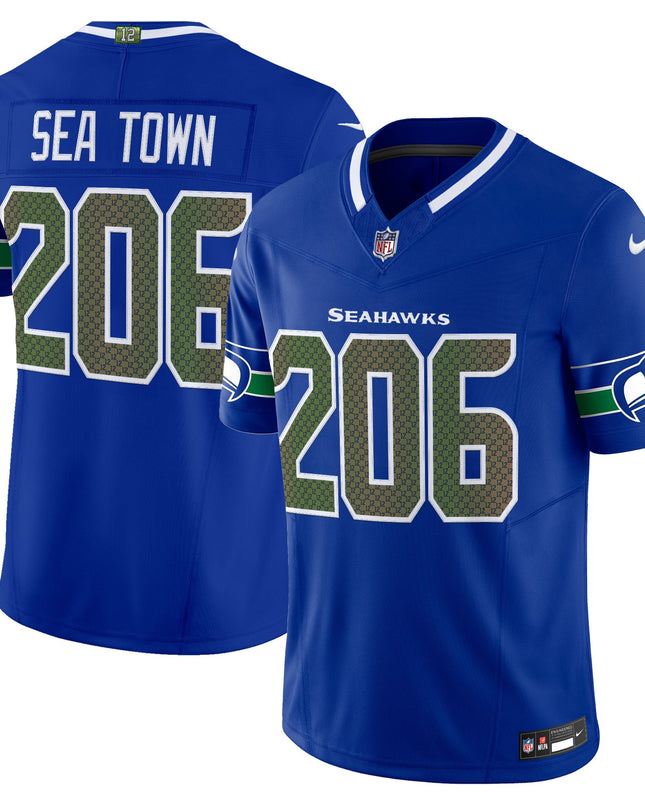 Men's Seattle Seahawks 2025 "Rivalries" Vapor Limited Jersey - All Stitched