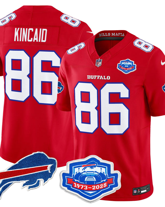 Men's Buffalo Bills 2025 "Rivalries" Vapor Limited Jersey - Farewell Season Patch - All Stitched