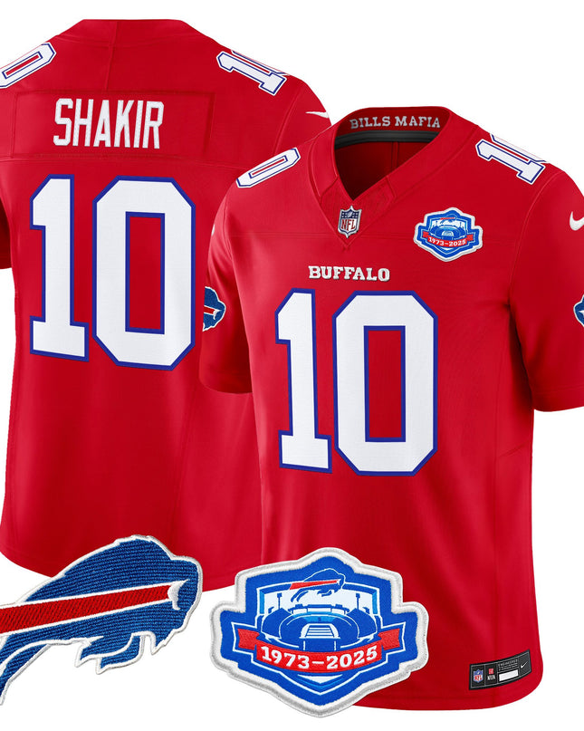Men's Buffalo Bills 2025 "Rivalries" Vapor Limited Jersey - Farewell Season Patch - All Stitched