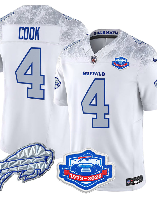 Men's Buffalo Bills 2025 "Rivalries" Vapor Limited Jersey - Farewell Season Patch - All Stitched