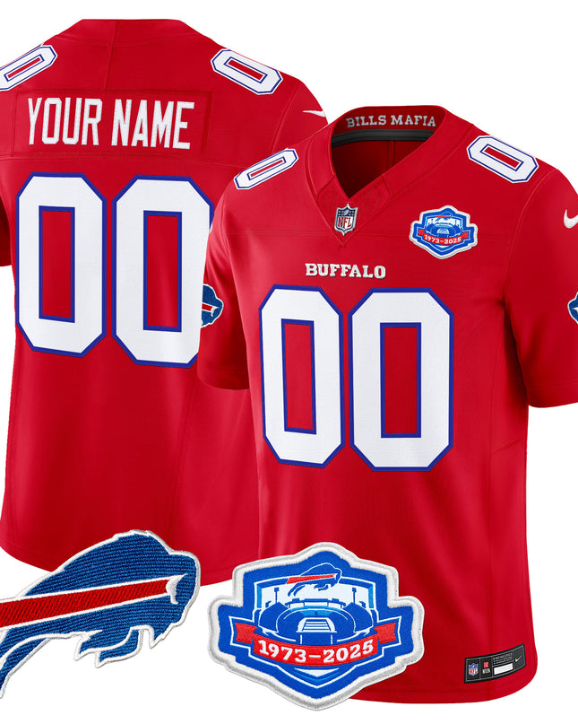 Buffalo Bills 2025 "Rivalries" Vapor Limited Custom Jersey - Farewell Season Patch - All Stitched