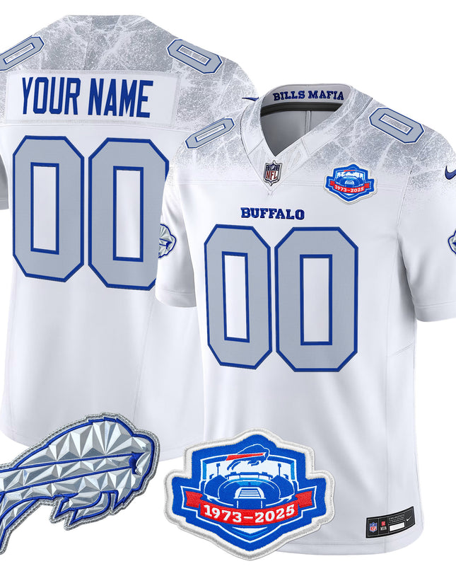 Buffalo Bills 2025 "Rivalries" Vapor Limited Custom Jersey - Farewell Season Patch - All Stitched