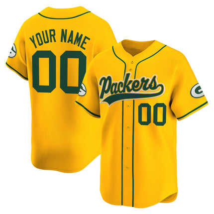 Green Bay Packers 2025 Vapor Baseball Custom Jersey - All Stitched