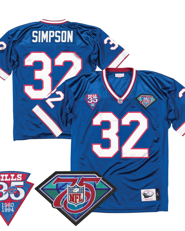 Men's Buffalo Bills Throwback Player Jersey - All Stitched