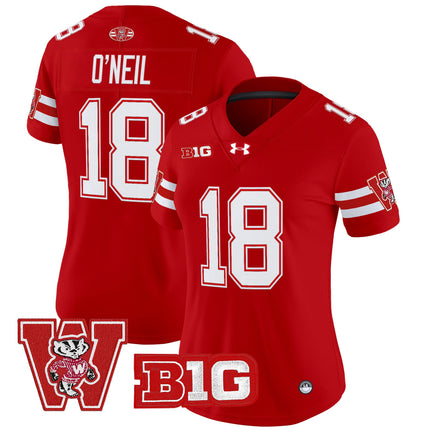Women's Wisconsin Badgers Throwback Vapor Limited Jersey - All Stitched