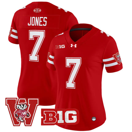 Women's Wisconsin Badgers Throwback Vapor Limited Jersey - All Stitched