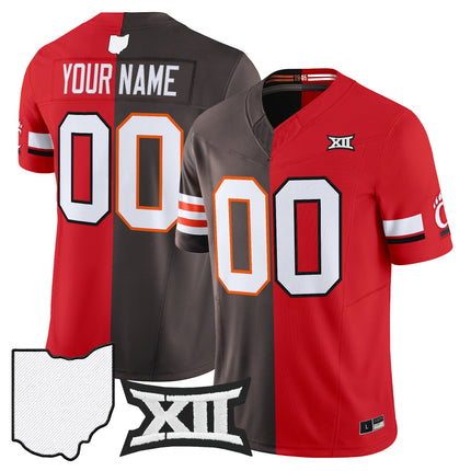Browns & Bengals x College Football' Split Vapor Limited Custom Jersey - All Stitched
