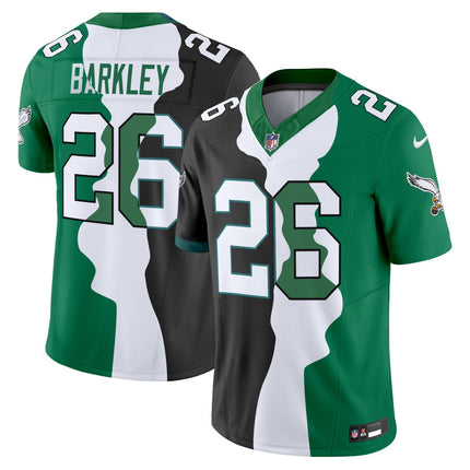 Saquon Barkley Philadelphia Eagles Split Jersey - All Stitched