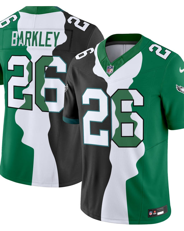 Saquon Barkley Philadelphia Eagles Split Jersey - All Stitched