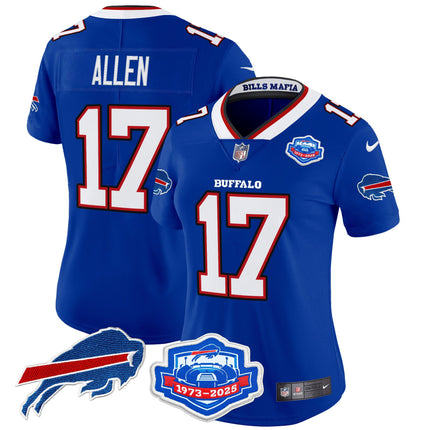 Women's Buffalo Bills 2025 "Rivalries" Vapor Limited Jersey - Farewell Season Patch - All Stitched