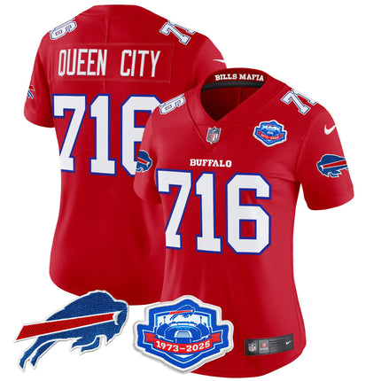 Women's Buffalo Bills 2025 "Rivalries" Vapor Limited Jersey - Farewell Season Patch - All Stitched