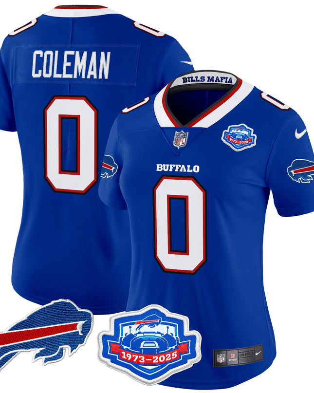 Women's Buffalo Bills 2025 "Rivalries" Vapor Limited Jersey - Farewell Season Patch - All Stitched