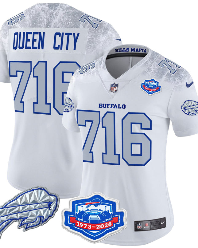 Women's Buffalo Bills 2025 "Rivalries" Vapor Limited Jersey - Farewell Season Patch - All Stitched