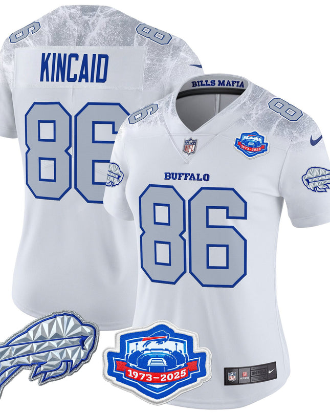 Women's Buffalo Bills 2025 "Rivalries" Vapor Limited Jersey - Farewell Season Patch - All Stitched