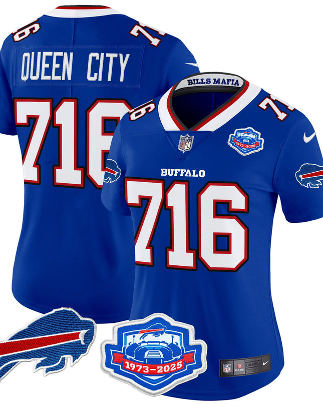 Women's Buffalo Bills 2025 "Rivalries" Vapor Limited Jersey - Farewell Season Patch - All Stitched