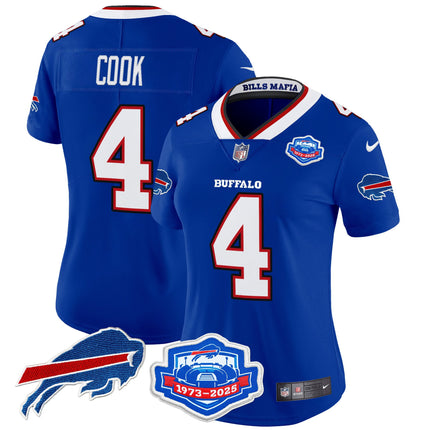 Women's Buffalo Bills 2025 "Rivalries" Vapor Limited Jersey - Farewell Season Patch - All Stitched