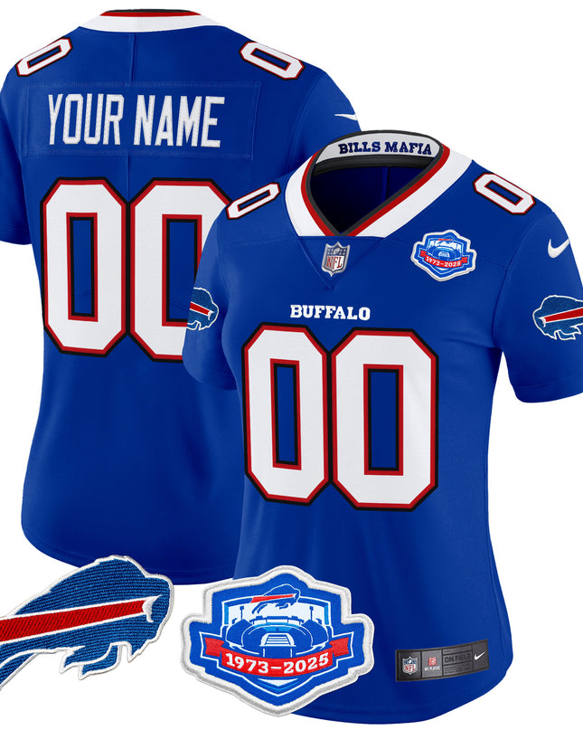 Buffalo Bills 2025 "Rivalries" Vapor Limited Custom Jersey - Farewell Season Patch - All Stitched