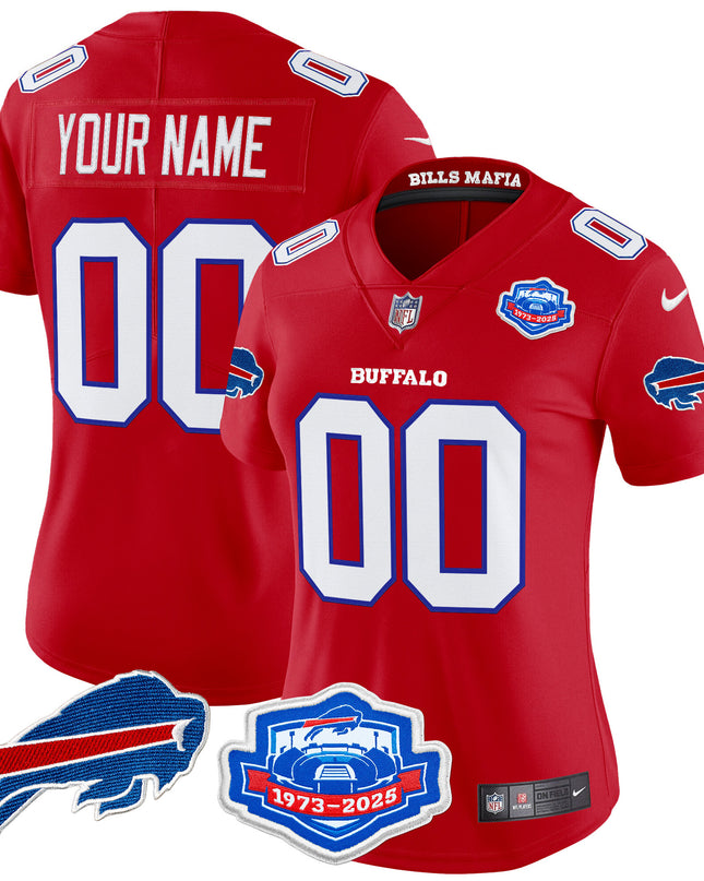 Buffalo Bills 2025 "Rivalries" Vapor Limited Custom Jersey - Farewell Season Patch - All Stitched
