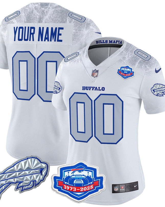 Buffalo Bills 2025 "Rivalries" Vapor Limited Custom Jersey - Farewell Season Patch - All Stitched