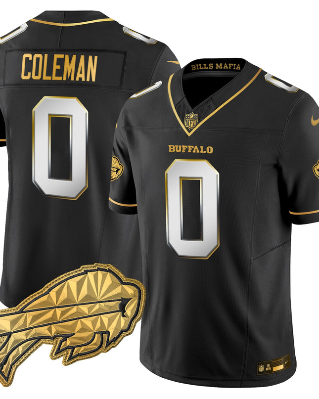 Men's Buffalo Bills 2025 "Rivalries" Gold Vapor Limited Jersey - All Stitched
