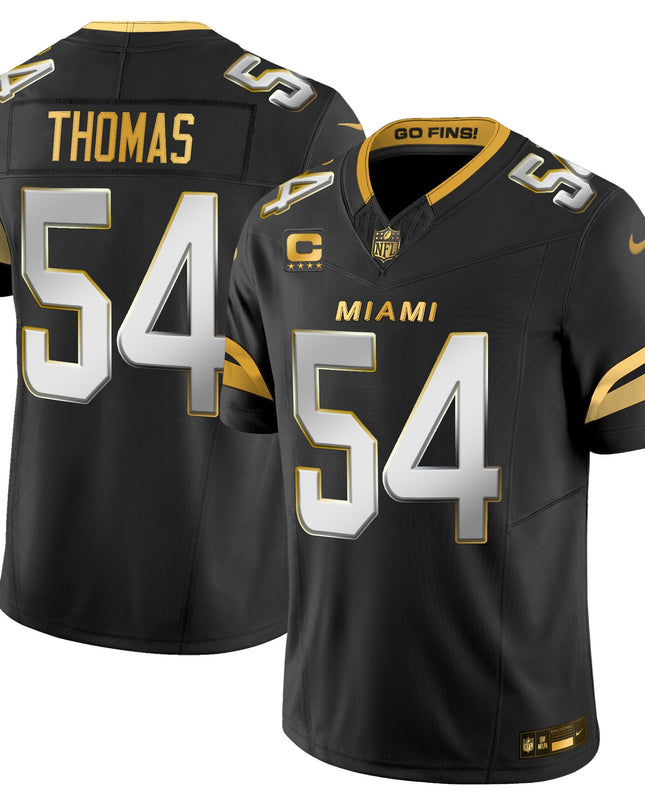 Men's Miami Dolphins 2025 "Rivalries" Gold Vapor Limited Jersey - All Stitched