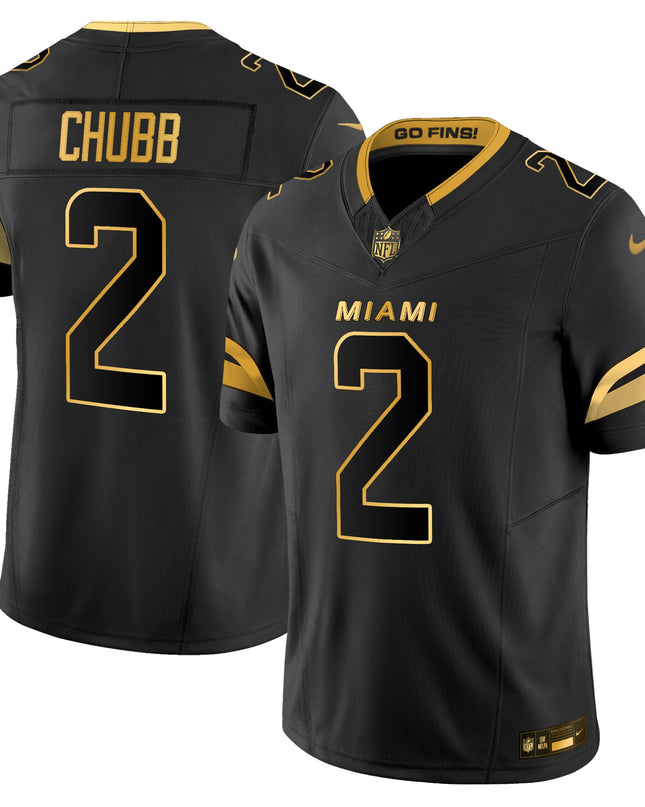 Men's Miami Dolphins 2025 "Rivalries" Gold Vapor Limited Jersey - All Stitched