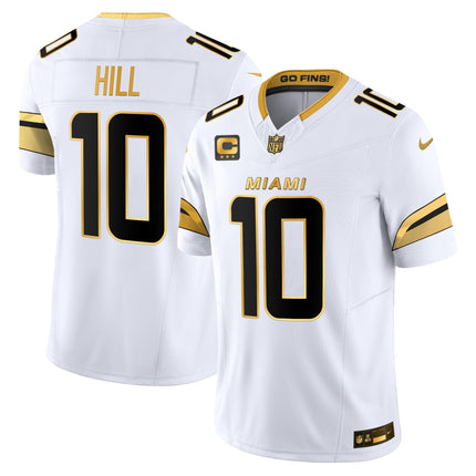 Men's Miami Dolphins 2025 "Rivalries" Gold Vapor Limited Jersey - All Stitched