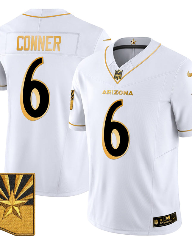 Men's Arizona Cardinals 2025 "Rivalries" Gold Vapor Limited Jersey - All Stitched