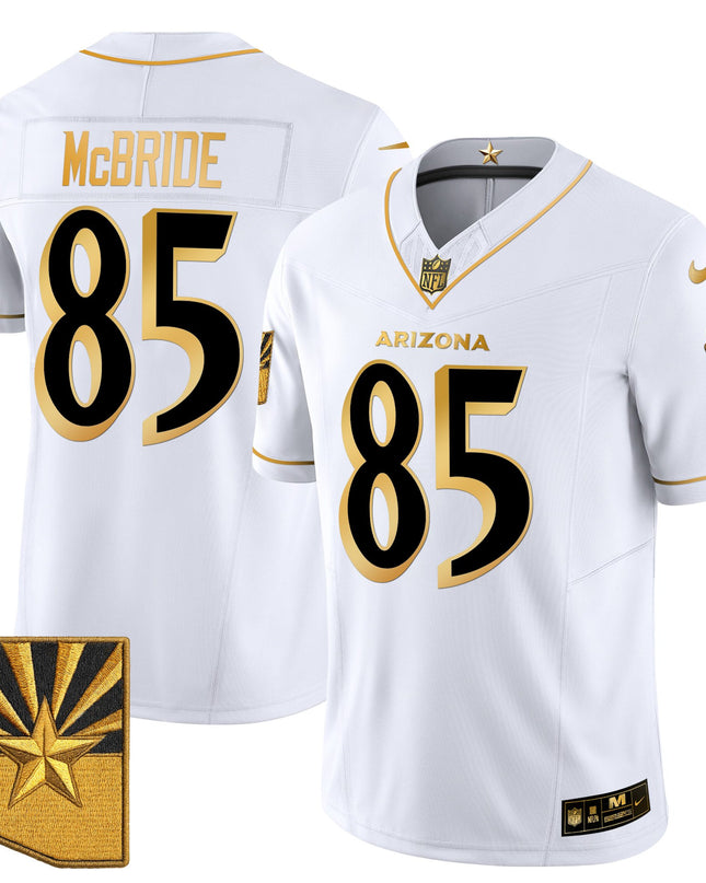 Men's Arizona Cardinals 2025 "Rivalries" Gold Vapor Limited Jersey - All Stitched