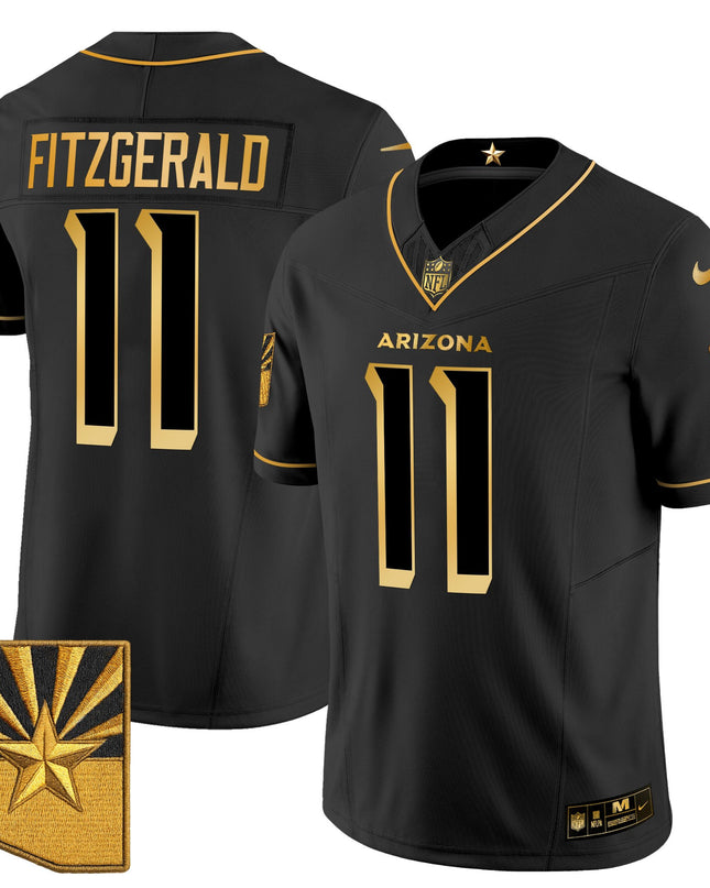Men's Arizona Cardinals 2025 "Rivalries" Gold Vapor Limited Jersey - All Stitched