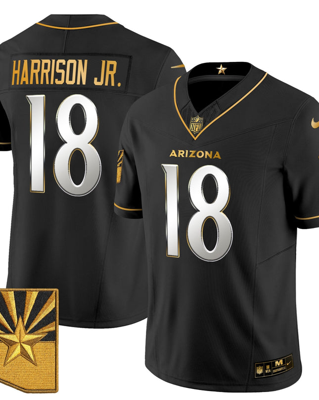 Men's Arizona Cardinals 2025 "Rivalries" Gold Vapor Limited Jersey - All Stitched